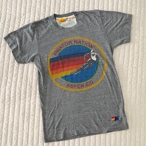 Aviator Nation (VINTAGE!) Heather Gray Skier Tee